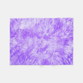 Lila Fur Frenzy Fleecedecke (Vorderseite (Horizontal))