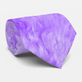 Lila Fur Frenzy Neck Tie Krawatte (Gerollt)