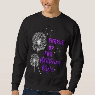 Lila für Kids-Kids-Kids-Kronleuchter Sweatshirt