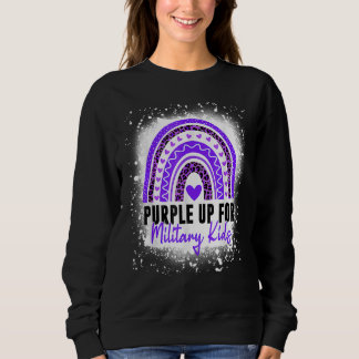 Lila für Kinder Der Monat des Militärkindes geblei Sweatshirt