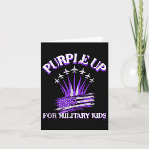 Lila für Kinder des amerikanischen Militärs Karte