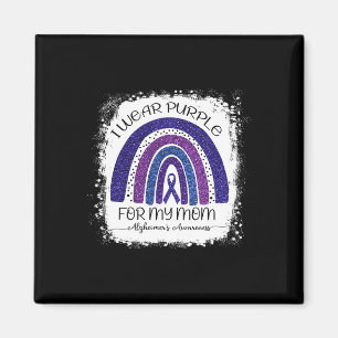 Lila für meine Mama Alzheimerheimer gebleicht Ra Magnet