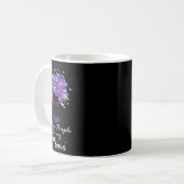 Lila für meine Mutter Support Alzheimerhe Kaffeetasse (Vorderseite Links)