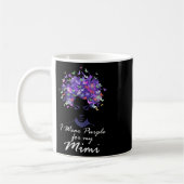 Lila für meine Mutter Support Alzheimerhe Kaffeetasse (Links)