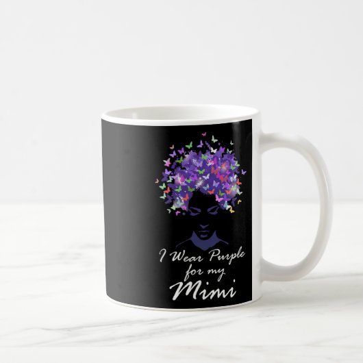 Lila für meine Mutter Support Alzheimerhe Kaffeetasse (Rechts)