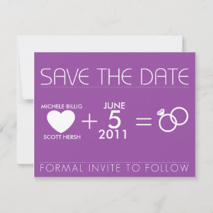 Lila für Michele Save The Date