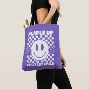 Lila für Militär-Kinder, Monat der Militär-Kinder Tasche