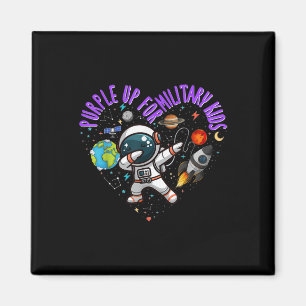 Lila für militärische Kinder Astronaut Militär Chi Magnet