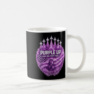 Lila für militärische Kinder Kindergeld USA-Flagge Kaffeetasse