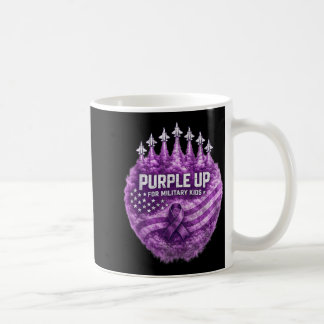 Lila für militärische Kinder Kindergeld USA-Flagge Kaffeetasse