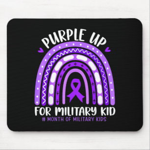 Lila für militärische Kinder Kleinkind Frauen Jung Mousepad