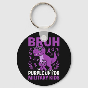 Lila für militärische Kinder, Monat der militärisc Schlüsselanhänger