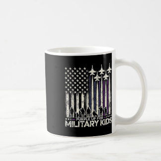 Lila für militärische Kinder - Monat des Militärs Kaffeetasse
