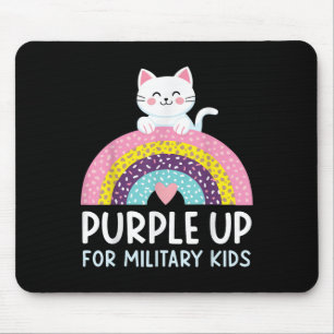 Lila für militärische Kinder Monat Militärkind R Mousepad