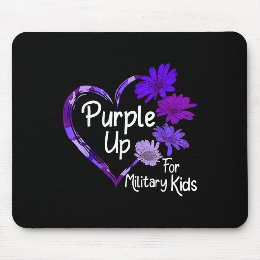 Lila für militärische Kinder Mousepad (Vorne)