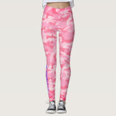 Lila für militärische Kinder Pink Camouflage Leggings (Vorderseite)