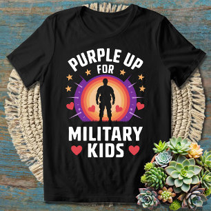 Lila für militärische Kinder - Unterstützung unser T-Shirt