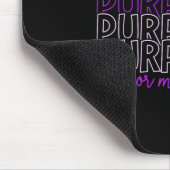Lila für Militärkinder - Monat B Mousepad (Ecke)