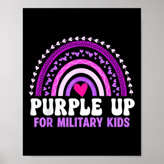 Lila für Militärkinder - Monat R Poster (Vorne)
