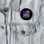 Lila für Militärkinder unter US-Flagge Button (Beispiel)