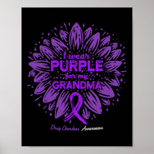 Lila für Oma Sunflower Drug Überdosierung Aw Poster