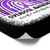 Lila für Überdosierung Poster (Ecke)