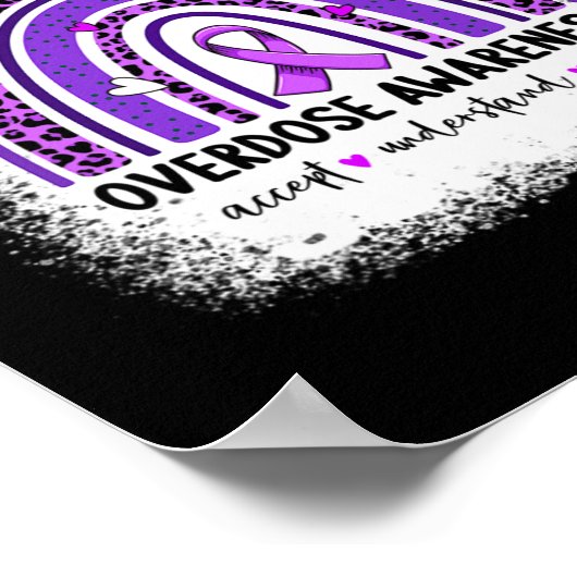 Lila für Überdosierung Poster (Ecke)