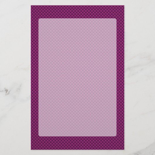 Lila Fushia Carbon Fibre Print Briefpapier (Vorderseite)