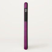 Lila Fushia Carbon Fibre Print Case-Mate iPhone Hülle (Hinten/Links)
