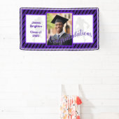 Lila Fußball Foto Abschluss Banner (InSitu)