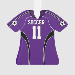 Lila Fußball Jersey Ornament
