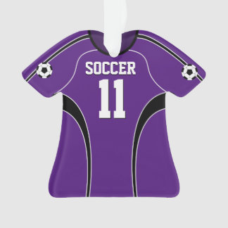 Lila Fußball Jersey Ornament