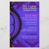 Lila Future Dance Music Club Party Flyer (Hinten)