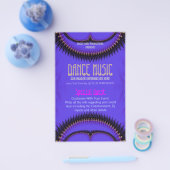 Lila Future Dance Music Club Party Flyer (Einzeln)