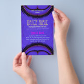 Lila Future Dance Music Club Party Flyer (Handgriff)