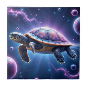 Lila Galaktische Meerschildkröte Fliese