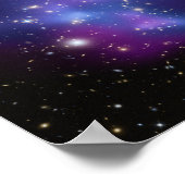 Lila Galaxie-Cluster 12 x 12 Poster (Ecke)