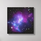 Lila Galaxie-Cluster Wrapped Canvas Leinwanddruck (Vorderseite)