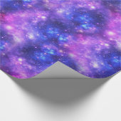 Lila Galaxie Geschenkpapier (Ecke)