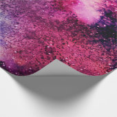 Lila Galaxie Geschenkpapier (Ecke)