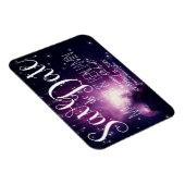 Lila Galaxie - Himmelsstrahlen Save the Date Magnet (Rechte Seite)