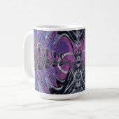 Lila Galaxie Kaffeetasse (Vorderseite Links)