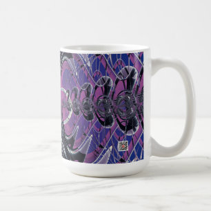 Lila Galaxie Kaffeetasse