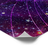 Lila Galaxie-Katze  Poster (Ecke)