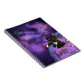 Lila Galaxie Kitty Notizblock (Rechte Seite)