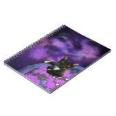Lila Galaxie Kitty Notizblock (Linke Seite)