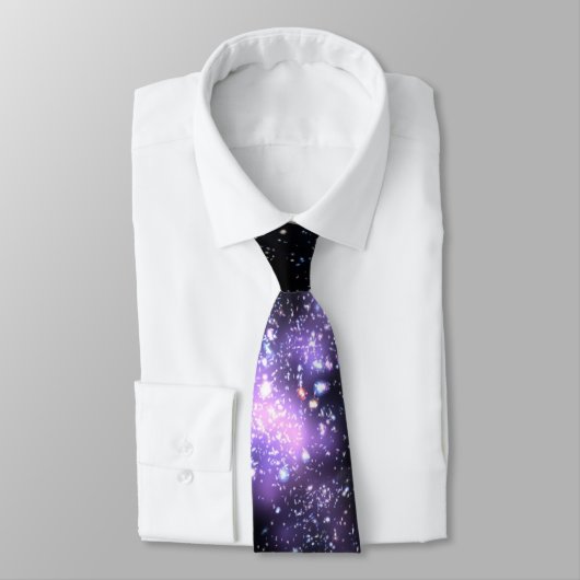 Lila Galaxie-Krawatte Krawatte (Gebunden)