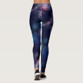 Lila Galaxie Leggings (Rückseite)