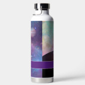 Lila Galaxie mit Planeten Trinkflasche (Rechts)