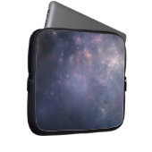 Lila Galaxie mit Sternen Laptopschutzhülle (Vorne Rechts)